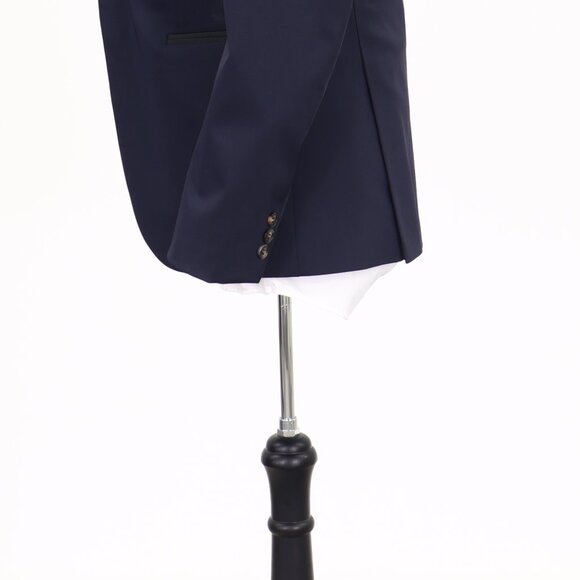 Zara 38R Navy Solid 1-Button Sport Coat Blazer Jacket T099 - Picture 8 of 11